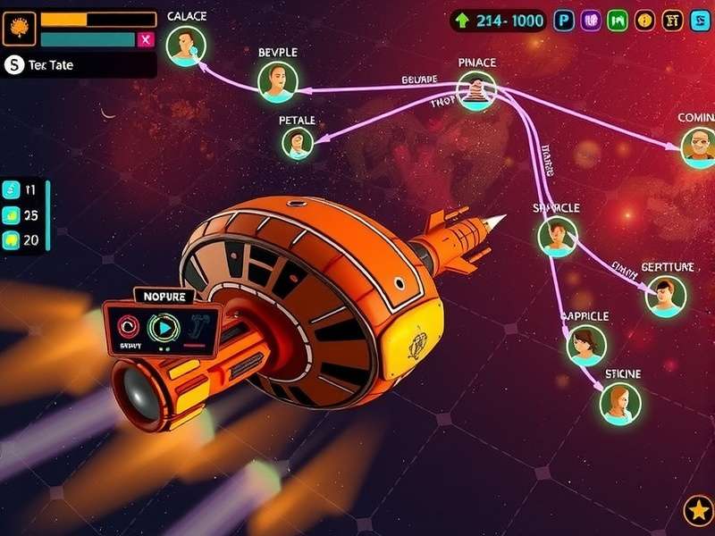 Spacefarer Supreme galaxy map showing exploration routes